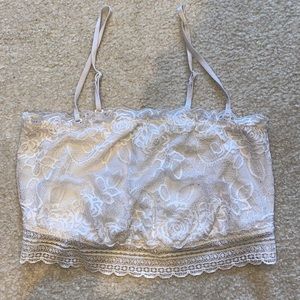 White Lace Bralette / Crop Top
